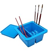 MyLifeUNIT Paint Brush Cleaner, Paint Brush Holder and Organizers for Acrylic, Watercolor, and Wa...