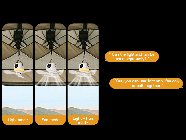 collapsible ceiling fan