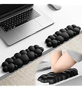 Laborio Elbow Pad for Desk, 2-Pack L-Shaped Desk Edge Arm Rest Cloud Wrist Rest, Non-Slip Memory ...