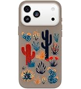 OtterBox iPhone 17 Pro Max Symmetry Series Cactus Leather Embroidery Case - Cactus Garden - Grey ...