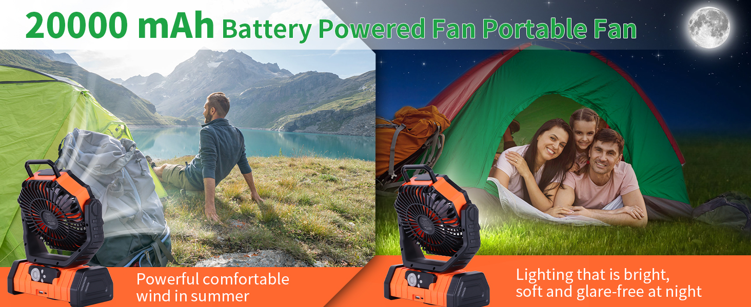 battery powered fan for camping