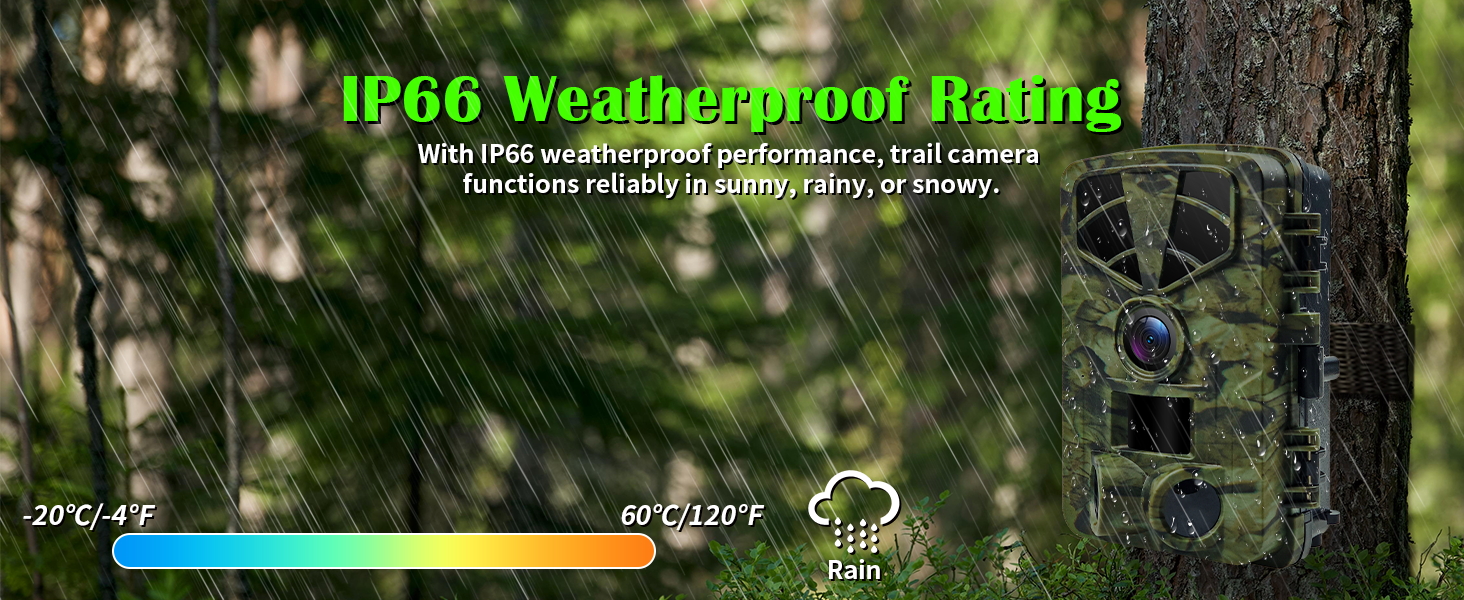 IP66 Weatherproof wildlife cameras