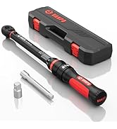 VANPO 3/8-Inch Drive Torque Wrench, 10-100 Ft-Lb/13.6-135.5Nm Adjustable Torque Wrenches, ±3% Acc...