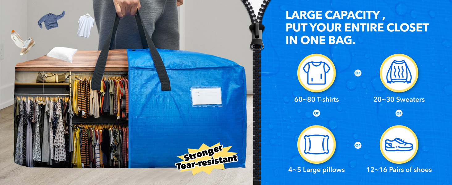moving bags moving supplies storage bins with lids heavy duty extra large