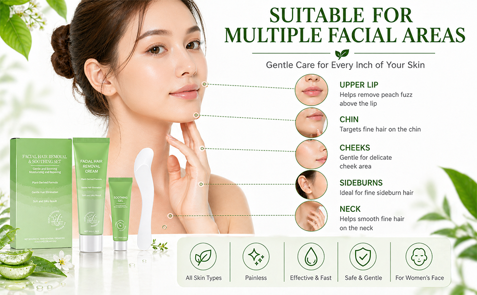 Facial Hair Removal Cream for Women
