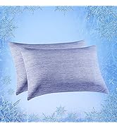 Elegear Cooling Pillow Cases for Hot Sleepers, Japanese Q-Max 0.45 Cooling Pillowcases, Both Side...