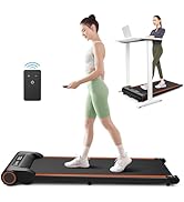 UREVO Under Desk Treadmill for Office Under Desk, Walking Pad 2 in 1 for Home/Office, Portable Wa...