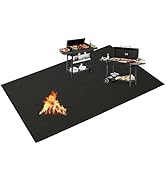 CANDANA Under Grill Mats, BBQ Grill Mat 90x48 Inch for Deck, Patio, Outdoor Smokers, Gas Grills, ...