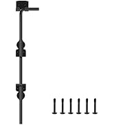18" Cane Bolt Heavy Duty Drop Rod, Steel Gate Hardware Ground Latch for Wood Fences Doors, Drop P...