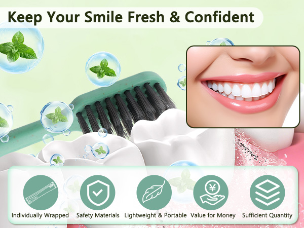 Disposable Toothbrushes with Toothpaste