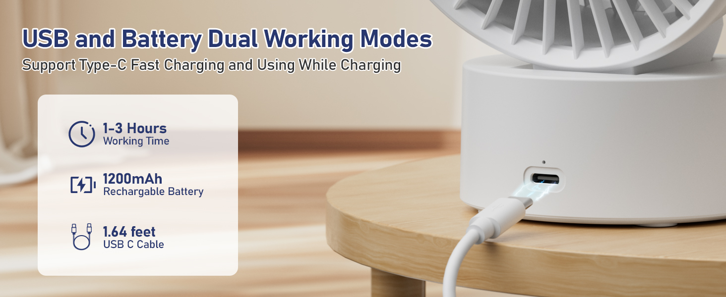 USB and Battery Dual Working Mode