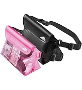HEETA 2-Pack Waterproof Pouch with Waist Strap, Screen Touchable Dry Bag with Adjustable Belt for...