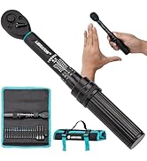 LIBRATON Bike Torque Wrench 1/4", 2-14 Nm, 72-Tooth Gear Torque Wrench, 0.1 Nm Micro Click Torque...