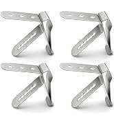 Yacumama 4 Pack Thermometer Probe Pot Clip Holder Stainless Steel 3-Hole Ambient Temperature Read...