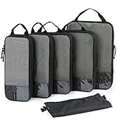 Compression Packing Cubes for Suitcases, BAGSMART 6 Set/4 Set/2 Set Travel Organizer Cubes for Tr...