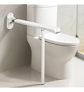 SPECILITE Heavy Duty Toilet Grab Bar - 440lb Sturdy Support, Safety Rails with Non-Slip Waterproo...