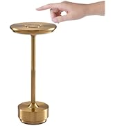 Wokyo LED Desk Lamp, Cordless Stylish Aluminum Table Lamp, Adjustable Brightness with Quick Charg...