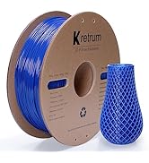 Kretrum PLA 3D Printer Filament, 3D Printing Filament, Blue PLA Filament 1.75mm, Dimensional Accu...