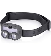 Claymore HEADY3 Khaki Rechargeable Headlamp – Compact 500 Lumens LED with Motion Sensor 6 Light M...
