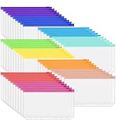 Antner 50PCS A6 Binder Pockets 6-Hole Budget Binder Inserts, 10 Assorted Color Zipper Pouch Folde...