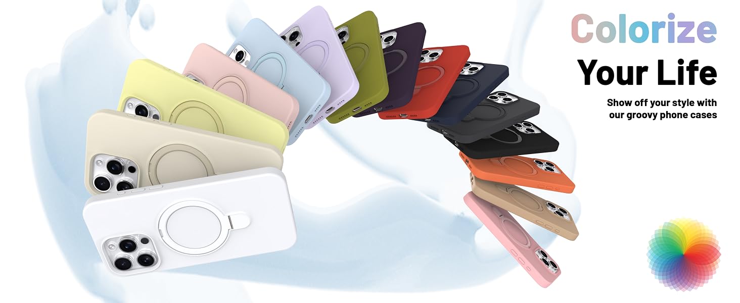 Invisible Magnetic Kickstand phone cases