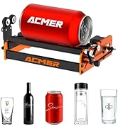 ACMER M2 Laser Rotary Roller, Laser Engraver Y-axis Rotary 360° Roller with 4-138mm Engraving Spa...