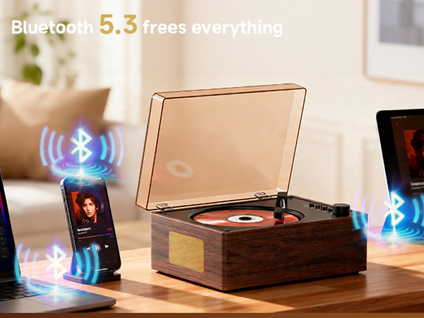 cd player for home retro vintage portable with bluetooth speakers desktop small gift kid battery