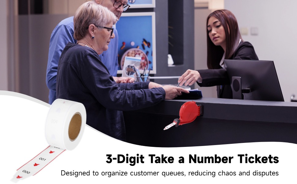 3-Digit Take aNumber Tickets