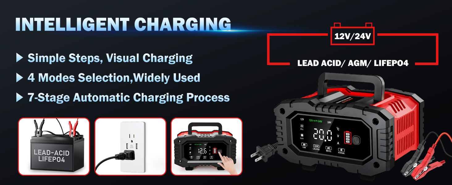 12v 24v battery charger