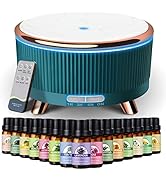 Essential Oil Diffusers with 15x10mL Essential Oils, 500ml Oil Diffuser, Aromatherapy Diffuser wi...