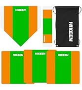 Hikeen 5 Piece Baseball &amp; Softball Base Set, Throw Down Rubber Bases for Baseball Softball Kickba...