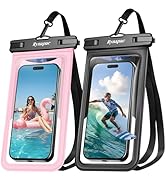 Rynapac Waterproof Phone Pouch - 2 Pack, IPX8 Waterproof Phone Case with Lanyard for iPhone 17 16...