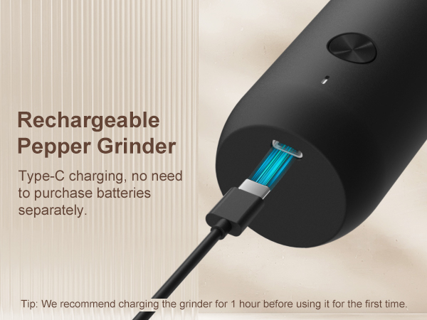 Rechargeable Electric Salt and Pepper Grinder Set