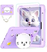 TOMORRY for iPad Pro 11 Inch Case 2024 (M4,5th Gen) with Tempered Glass Screen Protector,Cute Cat...