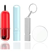 TICARVE Window Breaker Seatbelt Cutter Rechargeable Flashlights 120db+ Double Tubes Whistle Keych...