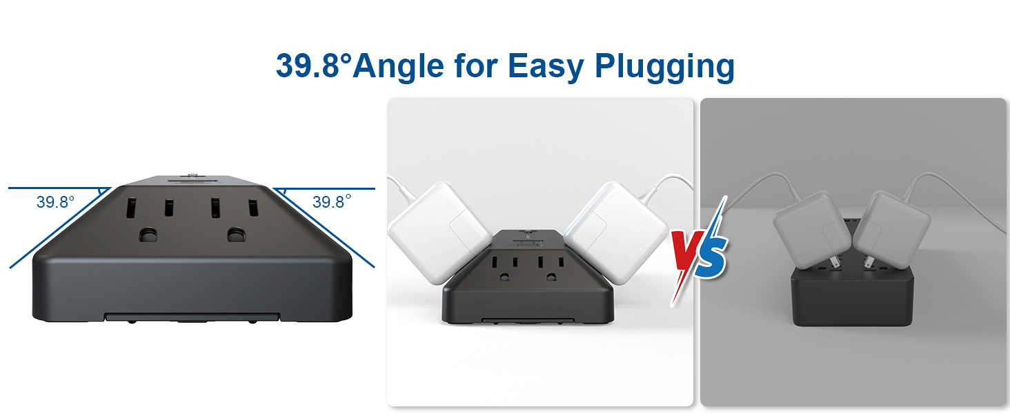 12 outlets surge protector power strip white with 1800j surge protector