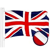 G128 UK United Kingdom Flag | 3x5 Ft | ToughWeave Series Stitched 300D Polyester | Country Flag, ...