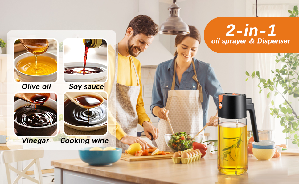 olive oil sprayer. Oil sprayer for cooking, oil spray, oil dispenser bottle for kitchen