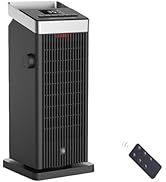 BREEZOME Space Heater for Indoor Use, 1500W Fast Heating Electric Heater with Thermostat, 90°Osci...