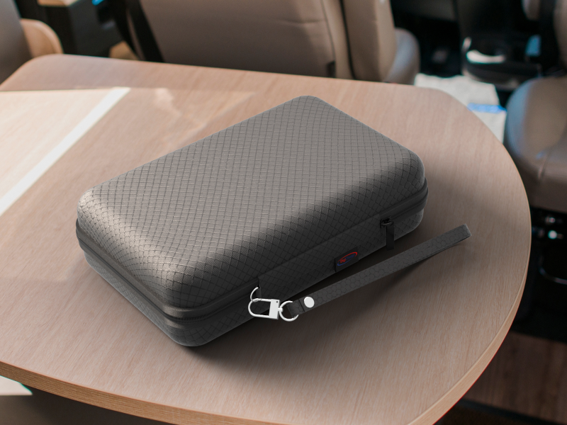 GPS case on table