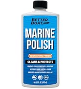 Boat Cleaner Wax and Marine Polish, High-Gloss Gel Coat Restorer, Oxidation Remover with UV Prote...