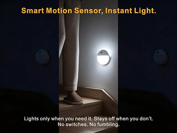 white motion sensor night light