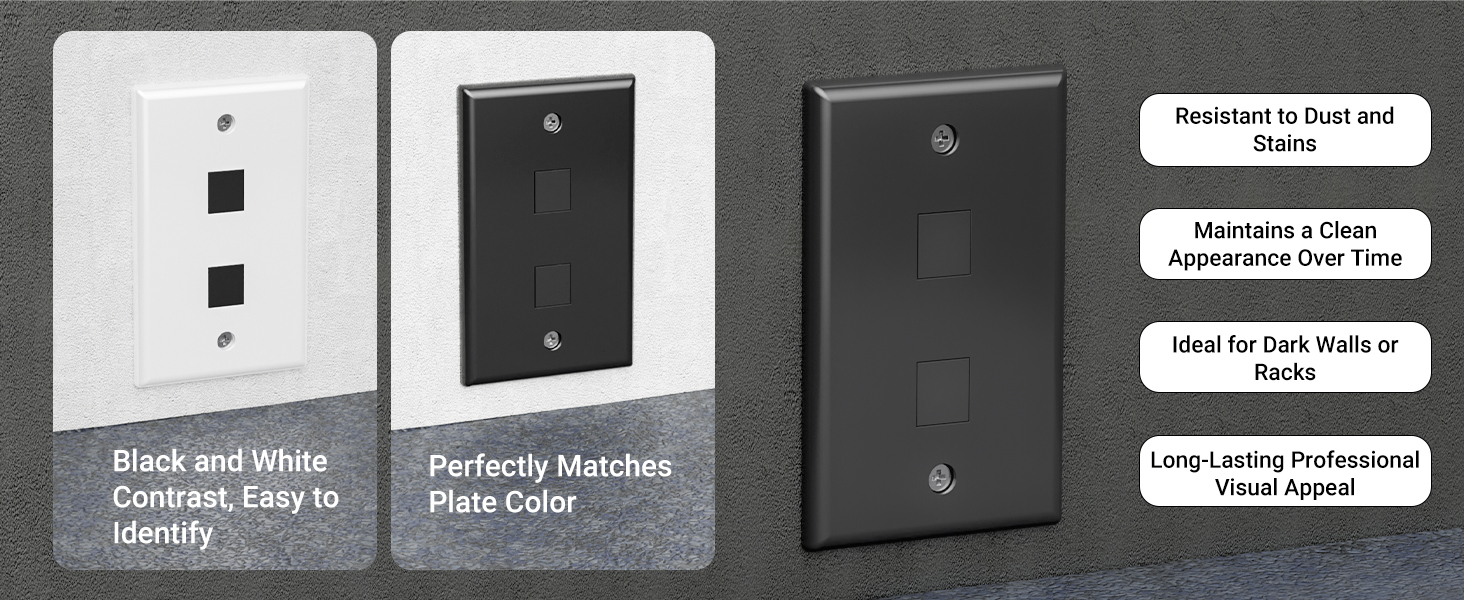 keystone wall plate black
