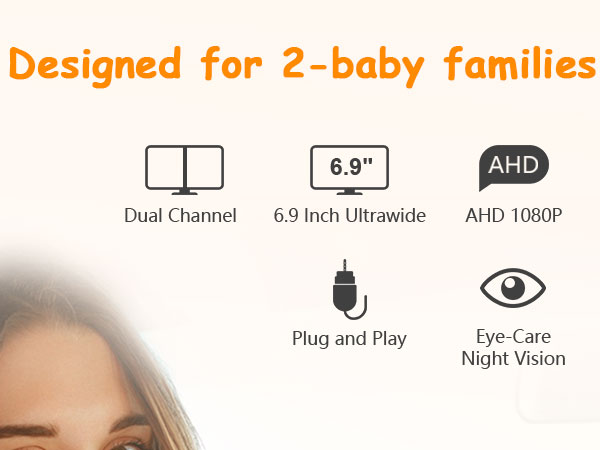 double car camera for 2 baby