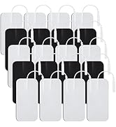 TENS Unit Pads, 20PCS 2"X4" TENS Unit Electrodes Pads, Rectangular Self-Adhesive Electrode Replac...