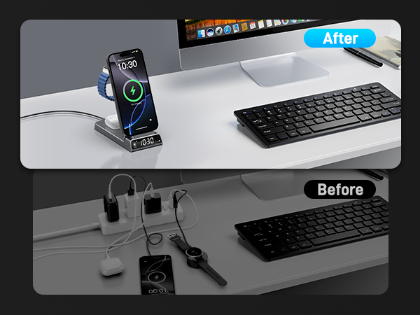 magsafe charger charging station wireless charger iphone magnetic 3 in 1 charging station apple