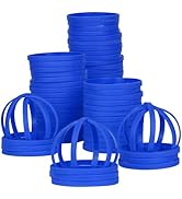 LVNRIDS 50 PCS Rubber Bracelets 6MM Width Silicone Wristbands Sports Elastic Wristband Bracelet B...
