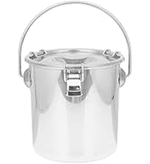 iplusmile Stainless Steel Airtight Canisters Container: 112 fl oz Airtight Clamp Lid Kitchen Food...