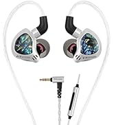 HZSOUND Ginkgo Dual-Driver in Ear Monitor Headphone, HiFi IEMS with PVD-Coated Composite Diaphrag...