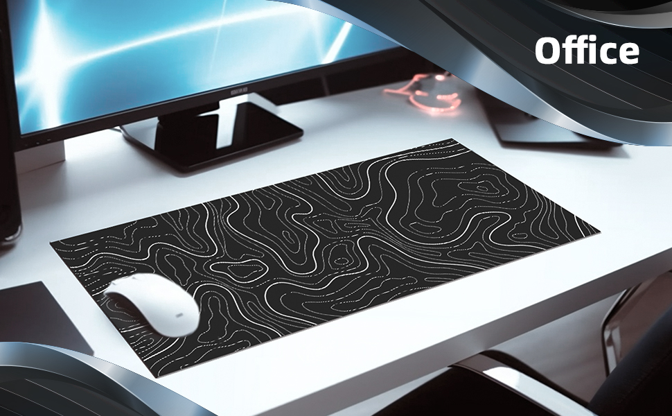 black large mouse pad for office use